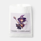かわいらし魔女と黒猫ハッピーハローウィン フェイバーバッグ (正面)