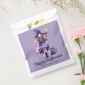 かわいらし魔女と黒猫ハッピーハローウィン フェイバーバッグ (封をした状態)