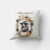 かわいらし魔女インハロウィーンリース クッション (裏面)