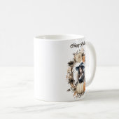 かわいらし魔女インハロウィーンリース コーヒーマグカップ (正面右)