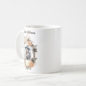 かわいらし魔女インハロウィーンリース コーヒーマグカップ (正面左)