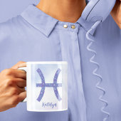 かわいらし魚座の星占いパーソナライズされた記号 コーヒーマグカップ