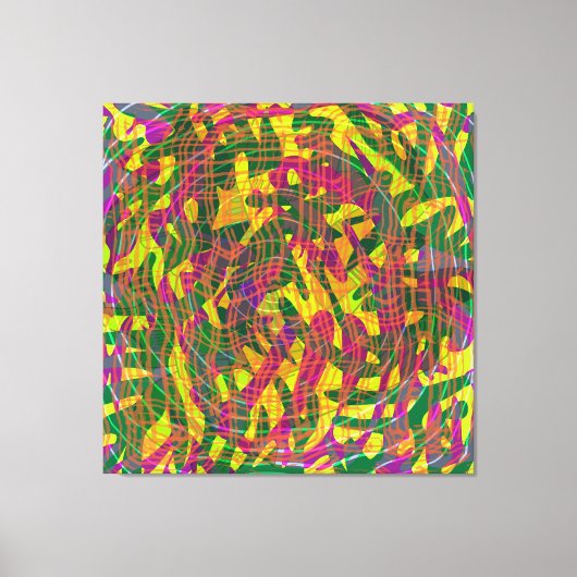 かわいらし鳥 キャンバスプリント (正面)