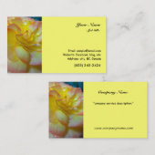 かわいらし黄ベゴニア 名刺 (正面/裏面)