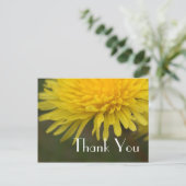 かわいらし黄色の野感謝してい花団子 ポストカード (スタンド正面)