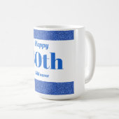 かわいらし60スタイリッシュ歳の誕生日マグギフト コーヒーマグカップ (正面右)