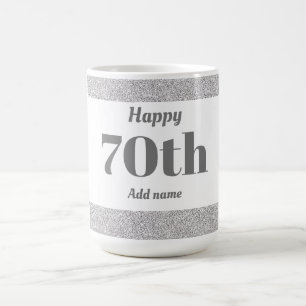 かわいらし70スタイリッシュ歳の誕生日マグギフト コーヒーマグカップ
