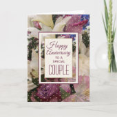 かわいらし!カップルの記念日のグリーティングカード カード (正面)