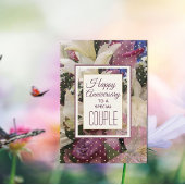 かわいらし!カップルの記念日のグリーティングカード カード