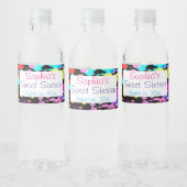 かわいらし，ネオン絵を描（ばちゃばちゃ）跳ねる,Sweet sixteen,カスタム ペットボトルラベル (ボトル)