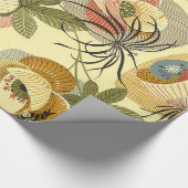 かわいらし,ヴィンテージフローラヘルボアのパタエレガントーン， ラッピングペーパー (角)