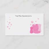 かわいらし 予約カード (裏面)