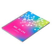 かわいらし《写真》ぼけ味カラフルグラデーションノートブック ノートブック (左側)