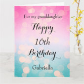 かわいらし《写真》ぼけ味ハッピー16誕生日孫娘 カード (黄色い花)