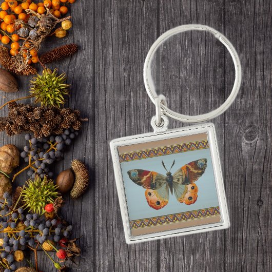 かわいらし（昆虫）オオカバマダラ、モナーク蝶抽象芸術縁ど キーホルダー