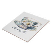 かわいらし「朝茶」フローラティーカップセラミックタイル タイル (側面)