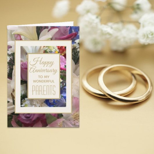 かわいらし!親に対する記念日のグリーティングカード カード