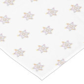 かわいらし 6 – 点星（白）  テーブルクロス (アングル)