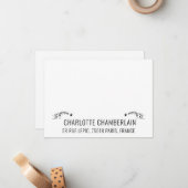 かわいらし Sans Serif名前装飾射撃、 発砲星 ノートカード (正面/裏面インサイチュ)