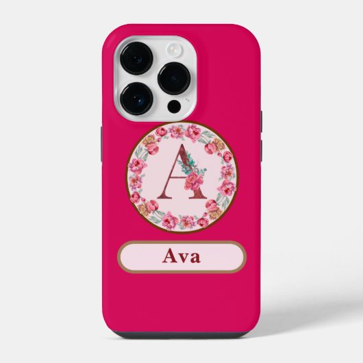 かわいらしAフローラ iPhoneケース (裏面)