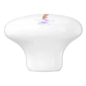 かわいらしBallet Dancer絵画の名前の追加 セラミックノブ (側面)