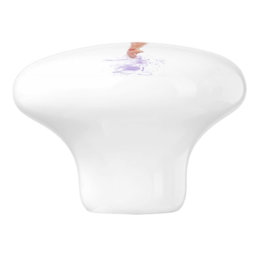 かわいらしBallet Dancer絵画の名前の追加 セラミックノブ (側面)