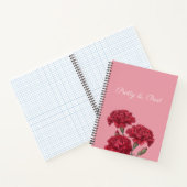 かわいらしCarnation Flowers Notebook付き ノートブック (内部)