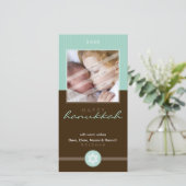 かわいらしCHANUKKAHフォトカード::: stripedstitch 4P シーズンカード (スタンド正面)