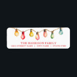 かわいらしChristmas Lights差出人住所ラベル ラベル<br><div class="desc">かわいらしChristmas Lights差出人住所ラベル</div>