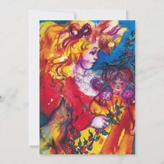 かわいらしDOLL，赤青白 招待状 (正面)