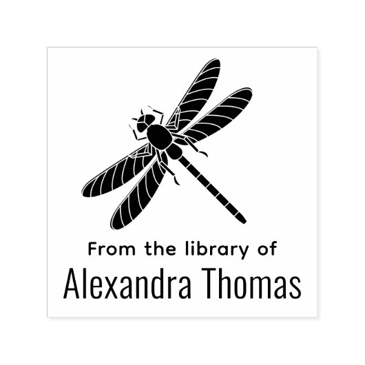 かわいらしDragonfly Silhouette #2図書名 セルフインキングスタンプ (デザイン)