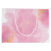 「かわいらしin pink」抽象芸術抱き枕 ラージペーパーバッグ (裏面)