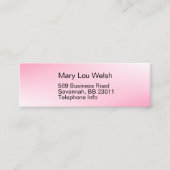 かわいらしNピンク高校 スキニー名刺 (正面)