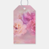 かわいらしPink Carnations Photo スタイリッシュ Thank You ギフトタグ (裏面)