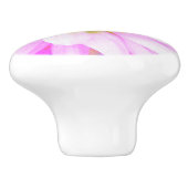 かわいらしPink、White、Yellow Cactus Dahliaマクロ セラミックノブ (側面)