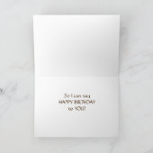 「かわいらしPOODLE」は「ハッピーバースデー」カード カード (内部)