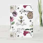 かわいらしQueen Bee and 王室の Crown Mothers Day写真 シーズンカード (正面)