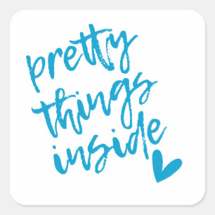 かわいらしThings Inside, Small Business Packagingラベル スクエアシール