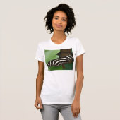 かわいらしZebra Longwing Butterfly Tシャツ (正面フル)