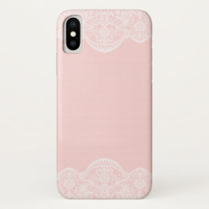 かわいエレガントいピンクフローラレガーリーース iPhone X ケース