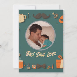 かわいエレガントい父の日曜挨拶カード シーズンカード