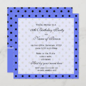 かわいエレガントい18歳の誕生日パーティーの招待状 招待状 (正面/裏面)