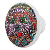 かわいカラフルいハバナ犬 セラミックノブ (右)