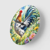 かわいカラフルい時計 ラウンド壁時計 (傾斜)