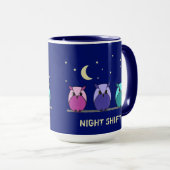 『かわいカラフルい漫画のフクロウ』 マグカップ (正面右)