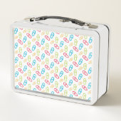 かわいカラフルい鉛筆 メタルランチボックス (裏面)