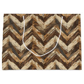 かわいタイルフェイク張りの木国 ラージペーパーバッグ (正面)