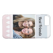 かわいパーソナライズされたい友最高の人の写真ハートグラデーション Case-Mate iPhoneケース (裏面(横))