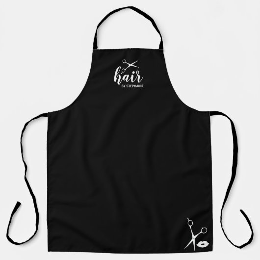 かわいパーソナライズされたい髪の毛バイ美容院 エプロン (正面)
