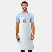 かわいパーソナライズされたい髪の毛バイ美容院 エプロン (着用した状態)